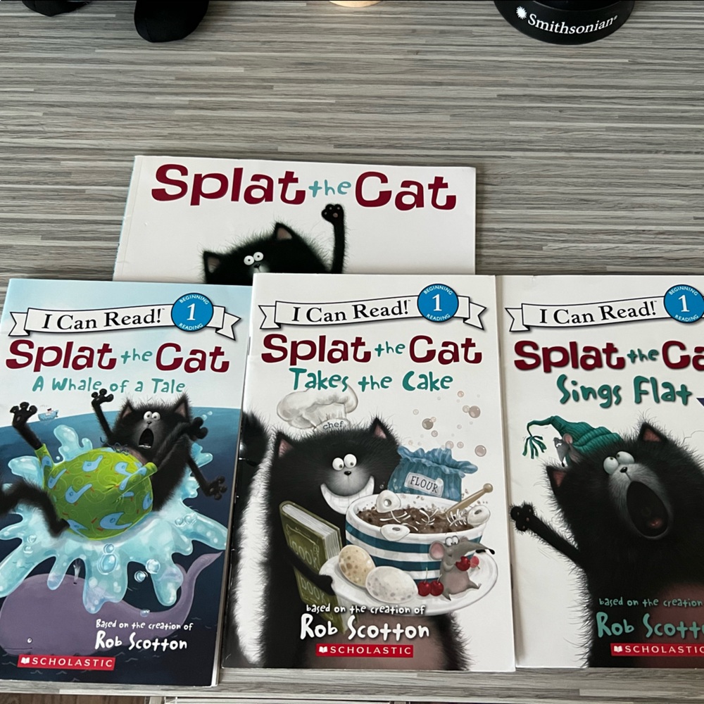 Splat the cat new books 4 soft cover ( Scholastic Books)